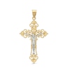 Thumbnail Image 0 of Crucifix Necklace Charm in 10K Two-Tone Gold