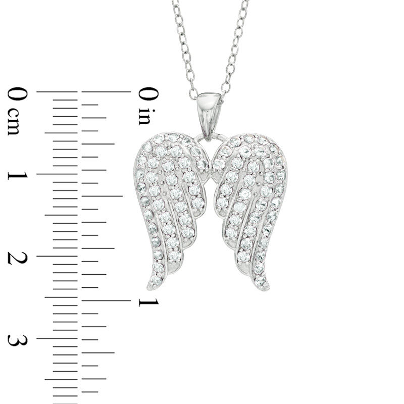 Angel Wings Necklace Sterling Silver Guardian Angel January Birthstone Pendant  Necklace Jewelry Gifts for Women Girls : Amazon.co.uk: Fashion