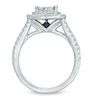 Thumbnail Image 3 of Vera Wang Love Collection 1-1/5 CT. T.W. Quad Princess-Cut Diamond Frame Engagement Ring in 14K White Gold