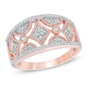 Thumbnail Image 0 of 1/4 CT. T.W. Diamond Vintage-Style Band in 10K Rose Gold
