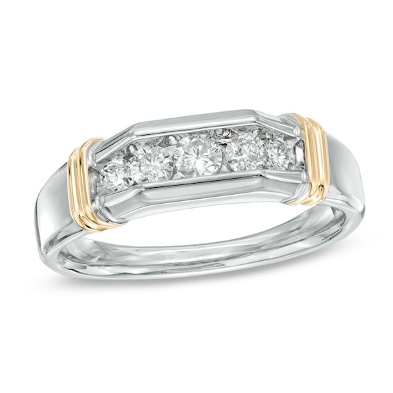 1/2 CT. T.w. Diamond Ring in 10K Two-Tone Gold