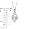 Thumbnail Image 2 of 1/6 CT. T.W. Diamond Infinity Pendant in 10K White Gold