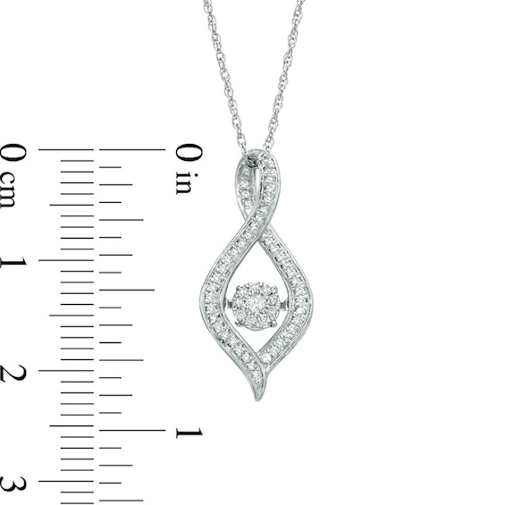 1/6 CT. T.w. Diamond Infinity Pendant in 10K White Gold