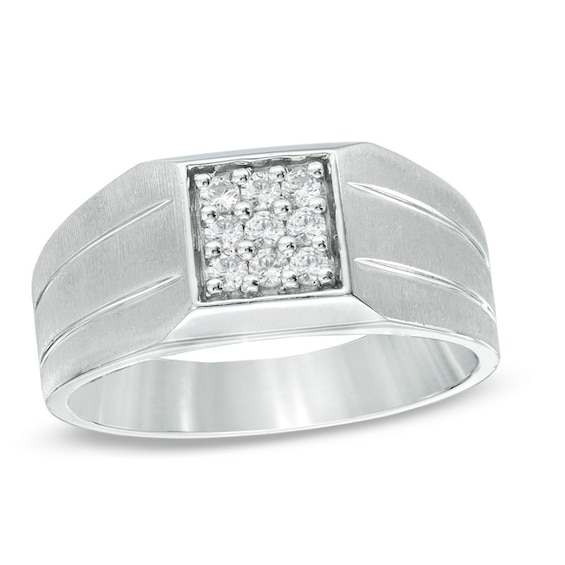1/2 CT. T.w. Diamond Ring in 10K White Gold
