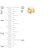 Thumbnail Image 2 of 6.0mm Hammered Ball Stud Earrings in 14K Gold
