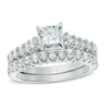 Thumbnail Image 1 of 1 CT. T.W. Princess-Cut Diamond Bridal Set in 14K White Gold