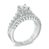 Thumbnail Image 2 of 1 CT. T.W. Princess-Cut Diamond Bridal Set in 14K White Gold