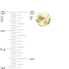 Thumbnail Image 2 of 8.0mm Hammered Ball Stud Earrings in 14K Gold