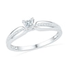 Thumbnail Image 0 of 1/6 CT. T.W. Princess-Cut Diamond Promise Ring in 10K White Gold
