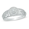 Thumbnail Image 0 of Cherished Promise Collection™ 1/8 CT. T.W. Diamond Vine Frame Promise Ring in 10K White Gold
