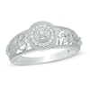 Thumbnail Image 1 of Cherished Promise Collection™ 1/8 CT. T.W. Diamond Vine Frame Promise Ring in 10K White Gold