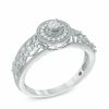 Thumbnail Image 1 of Cherished Promise Collection™ 1/8 CT. T.W. Diamond Vine Frame Promise Ring in 10K White Gold