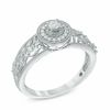 Thumbnail Image 2 of Cherished Promise Collection™ 1/8 CT. T.W. Diamond Vine Frame Promise Ring in 10K White Gold