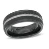 Thumbnail Image 1 of 8.0mm Comfort Fit Hammered Black Cobalt Wedding Band - Size 10