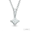 Thumbnail Image 1 of Vera Wang Love Collection 1/3 CT. T.W. Princess-Cut Diamond Pendant in 14K White Gold
