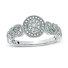 Thumbnail Image 0 of Cherished Promise Collection™ 1/10 CT. T.W. Diamond Scroll Promise Ring in Sterling Silver