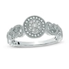 Thumbnail Image 1 of Cherished Promise Collection™ 1/10 CT. T.W. Diamond Scroll Promise Ring in Sterling Silver