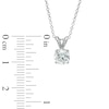 Thumbnail Image 2 of Celebration Lux® 1 CT. Certified Diamond Solitaire Pendant in 18K White Gold (I/SI2)