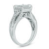 Thumbnail Image 1 of 3/4 CT. T.W. Princess-Cut Composite Diamond Frame Engagement Ring in 10K White Gold