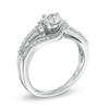 Thumbnail Image 1 of 3/4 CT. T.W. Diamond Slant Engagement Ring in 14K White Gold