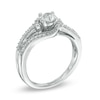 Thumbnail Image 2 of 3/4 CT. T.W. Diamond Slant Engagement Ring in 14K White Gold