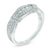 Thumbnail Image 2 of 1/4 CT. T.W. Diamond Vintage-Style Anniversary Band in 10K White Gold