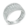 Thumbnail Image 1 of 1-1/2 CT. T.W. Diamond Multi-Row Anniversary Band in 10K White Gold