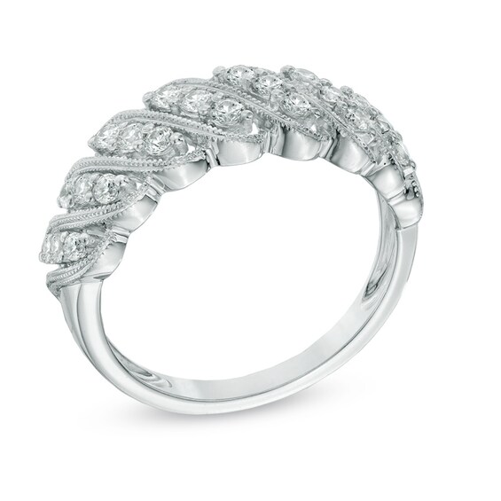 1/2 CT. T.w. Diamond Cascading Anniversary Band in 10K White Gold