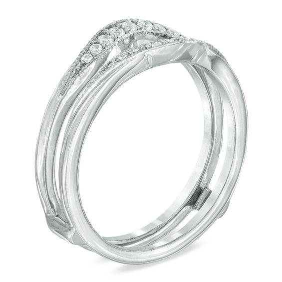 1/5 CT. T.w. Diamond Solitaire Enhancer in 14K White Gold