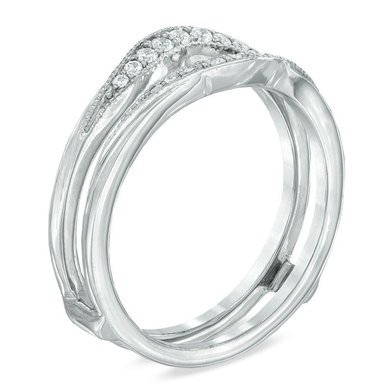 1/5 CT. T.W. Diamond Solitaire Enhancer in 14K White Gold