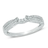 Thumbnail Image 1 of 1/8 CT. T.W. Diamond Vintage-Style Contour Anniversary Band in 10K White Gold
