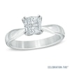 Thumbnail Image 1 of Celebration Fire® 1 CT. Princess-Cut Diamond Solitaire Engagement Ring in 14K White Gold (H-I/SI1-SI2)