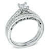 Thumbnail Image 2 of 5/8 CT. T.W. Princess-Cut Diamond Bridal Set in 14K White Gold
