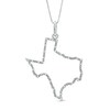 Thumbnail Image 1 of Diamond Accent State of Texas Outline Pendant in Sterling Silver
