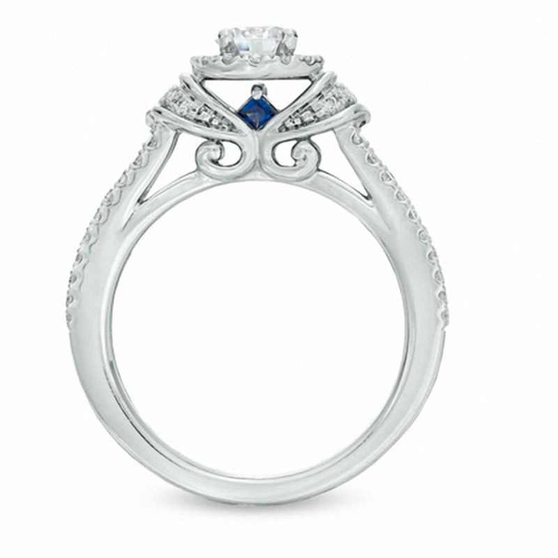 Vera Wang Love Collection 3/4 CT. T.W. Diamond Collar Engagement Ring ...