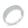 Thumbnail Image 1 of 1/2 CT. T.W. Diamond Vintage-Style Anniversary Band in 14K White Gold