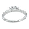 Thumbnail Image 3 of 1/2 CT. T.W. Princess-Cut Diamond Past Present Future® Ring in 14K White Gold