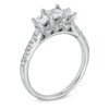 Thumbnail Image 2 of 1 CT. T.W. Princess-Cut Diamond Past Present Future® Ring in 14K White Gold