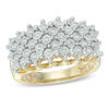 Thumbnail Image 1 of 1/3 CT. T.W. Diamond Layered Anniversary Band in 10K Gold