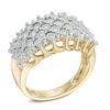 Thumbnail Image 1 of 1/3 CT. T.W. Diamond Layered Anniversary Band in 10K Gold