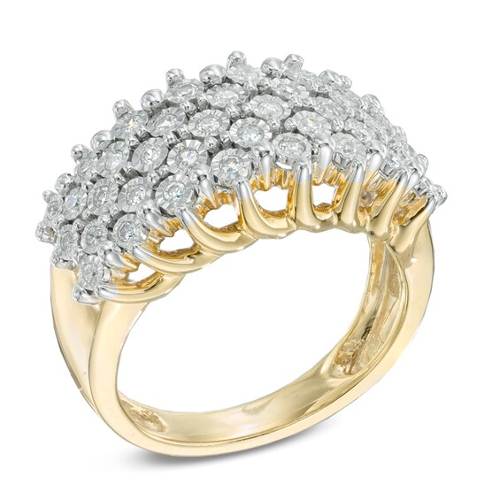 1/3 CT. T.w. Diamond Layered Anniversary Band in 10K Gold