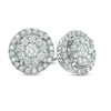 Thumbnail Image 0 of 1/2 CT. T.W. Multi-Diamond Double Frame Stud Earrings in 10K White Gold