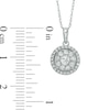 Thumbnail Image 1 of 1/2 CT. T.W. Multi-Diamond Double Frame Pendant in 10K White Gold