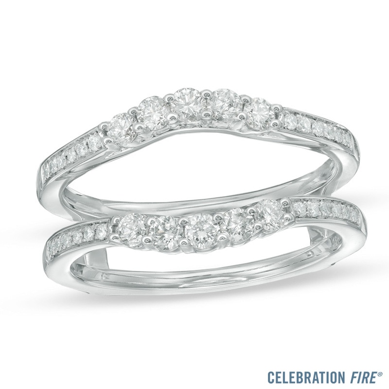 Main Image 1 of 1/2 CT. T.W. Certified Diamond Solitaire Enhancer in 14K White Gold (I/SI2)