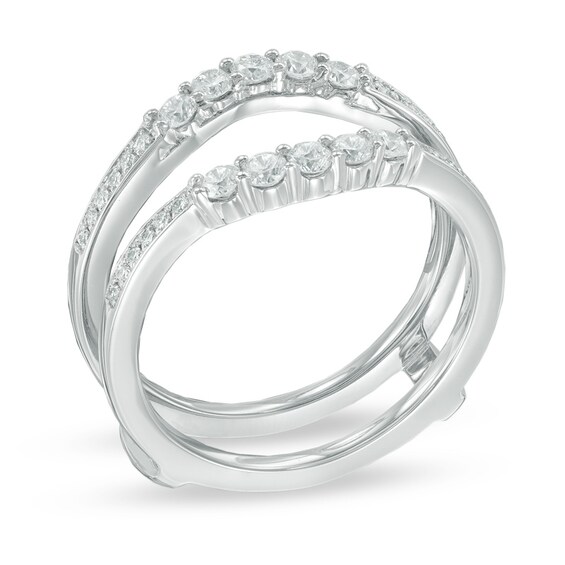1/2 CT. T.w. Certified Diamond Solitaire Enhancer in 14K White Gold (I/Si2)