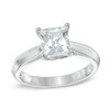 Thumbnail Image 1 of 6.5.0mm Princess-Cut White Sapphire Ring in Sterling Silver