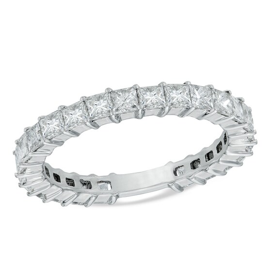 2 CT. T.w. Princess-Cut Diamond Eternity Band in 14K White Gold