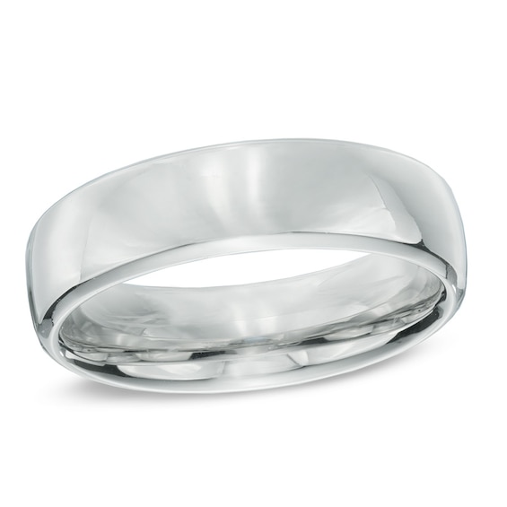 6.5mm Comfort Fit Cobalt Wedding Band - Size 10