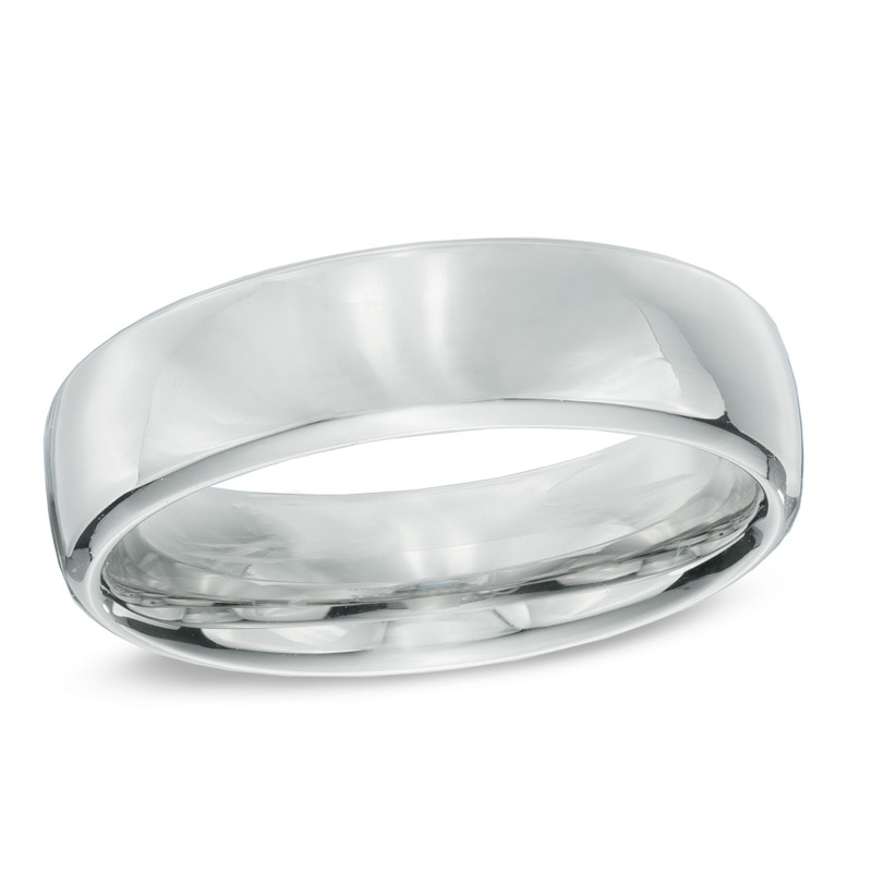 Main Image 1 of 6.5mm Comfort Fit Cobalt Wedding Band - Size 10