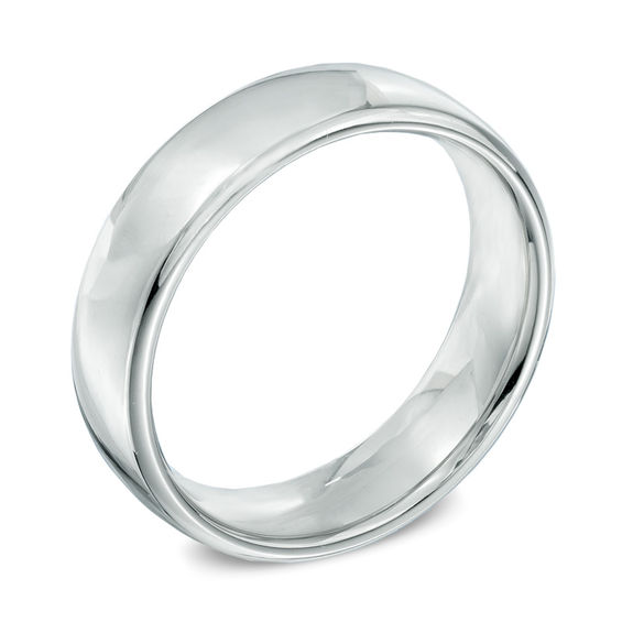6.5mm Comfort Fit Cobalt Wedding Band - Size 10